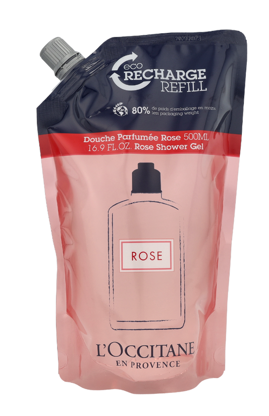 L'Occitane Rose Scented Shower Gel - Refill 500 gr