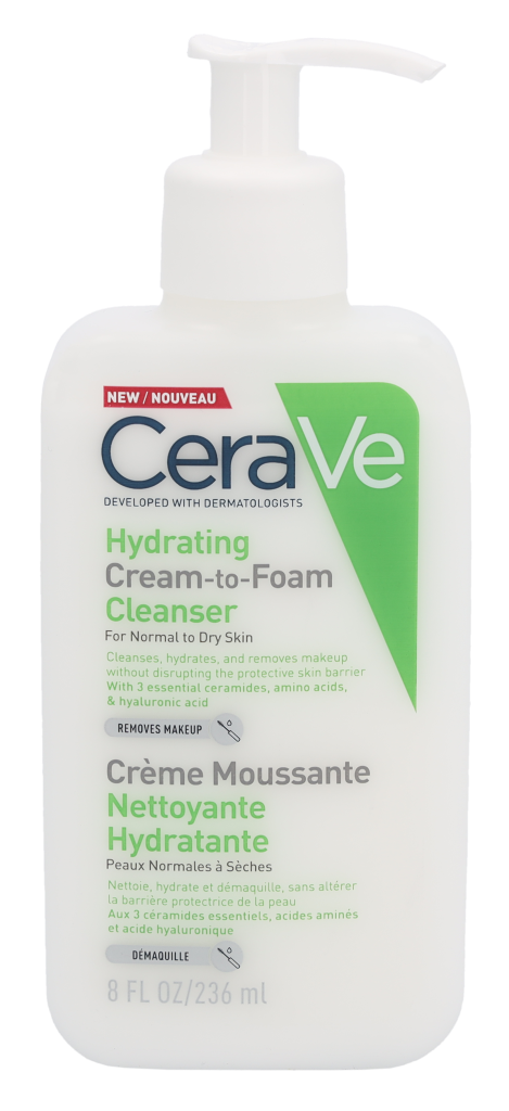 CeraVe Hydrating Cream-To-Foam Cleanser 236 ml
