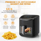 Euary Airfryer 7,5L XXL 1700W med 12 Programmer