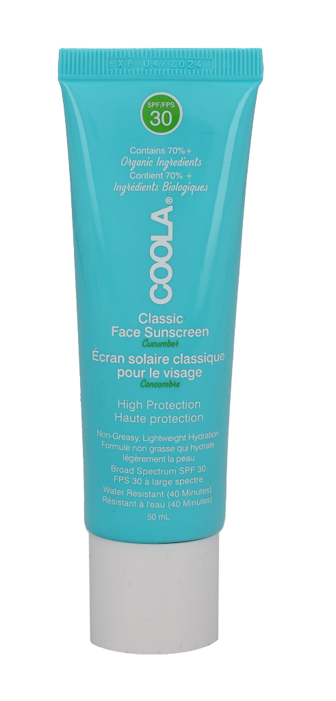 Coola Classic Face Sunscreen Moisturizer SPF30 50 ml