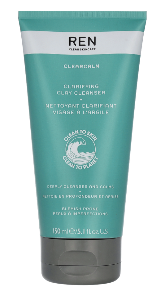 REN Clearcalm 3 Clarifying Clay Cleanser 150 ml