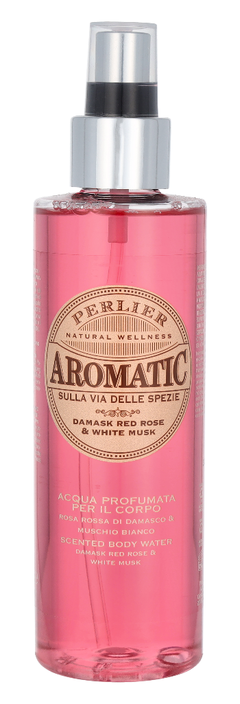 Perlier Aromatic Red Rose & White Musk Scented Body Water 200 ml