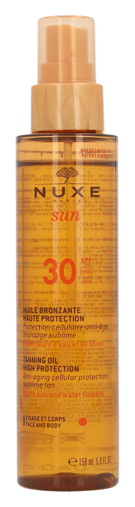 Nuxe Sun Tanning Oil High Protection SPF 30 150 ml