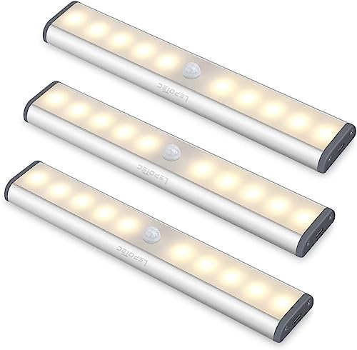 LED lamper med bevægelsesdetektor med magnet varmt lys ialt 3 stk