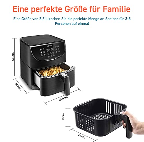 COSORI 5,5L XXL Air fryer med LED-touchscreen og 11 programmer