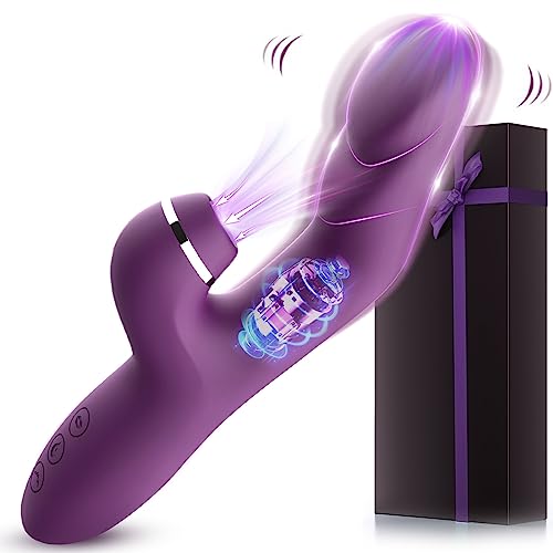 Vibrator Vibration für Frauen Sex Toys, Dildo Sex Spielzeug für die Frau Lecken Vibrators Anal Klitoris Stimulation, 10 Vibrations 5 Saug Vibratoren Sex Spielzeug für Paare, Vibratorstarb Frauen