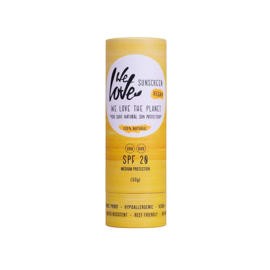 We Love The Planet Vegan Sunscreen Stick SPF20 50 gr