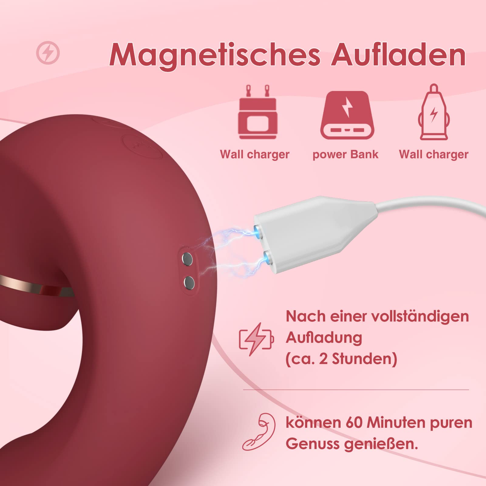 Clitoris G-punkts vibrator til hende, sexlegetøj til kvinder, 3 i 1 vibrator