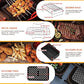 Vusddy 10-delt Dual Zone Hot Air Fryer tilbehør til Ninja Foodi Dobbeltkammer Airfryer Accessories XL sæt 7.6L-9.5L