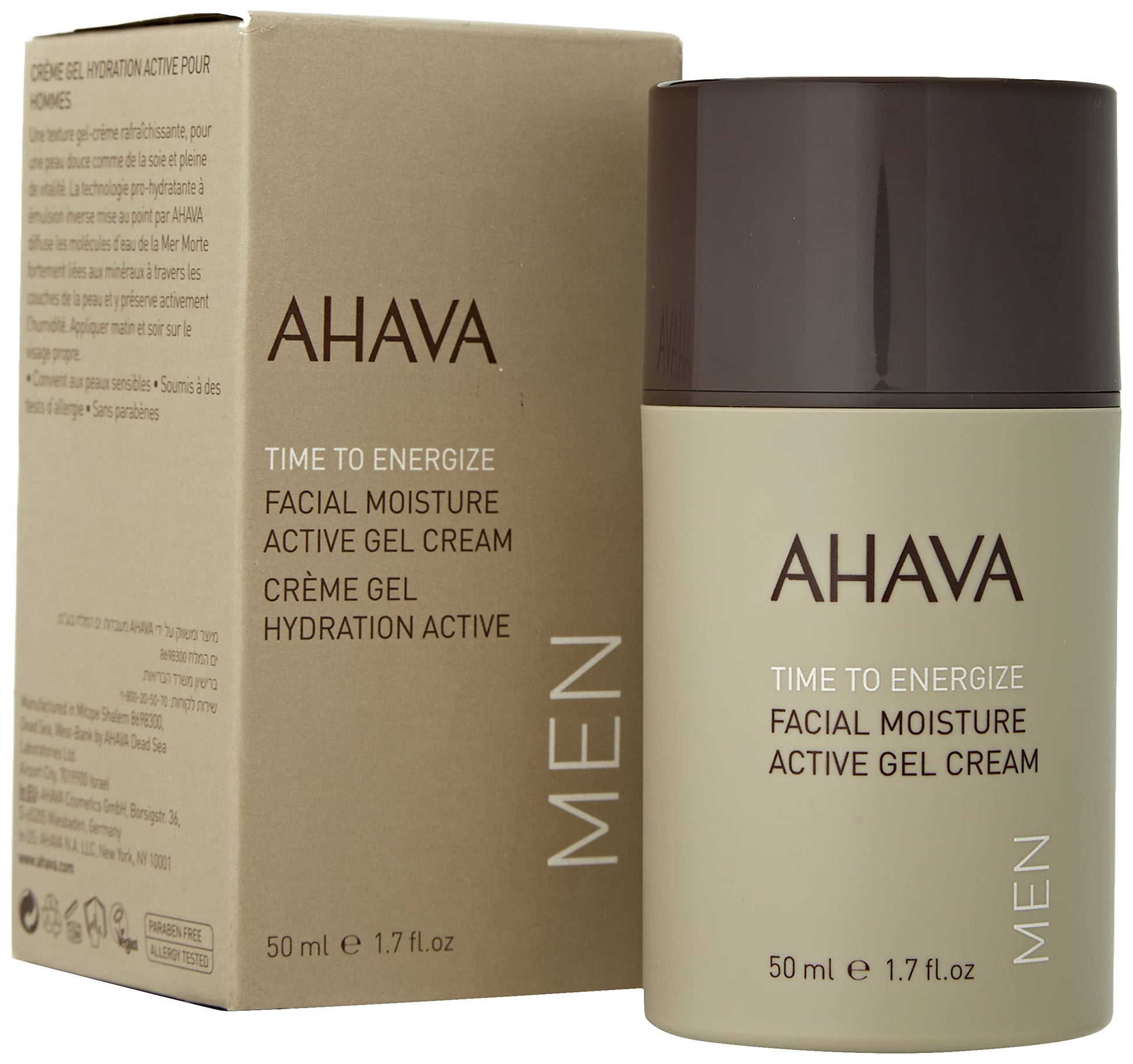 Ahava Time To Energize Men Facial Moisture Active Gel Cream 50 ml