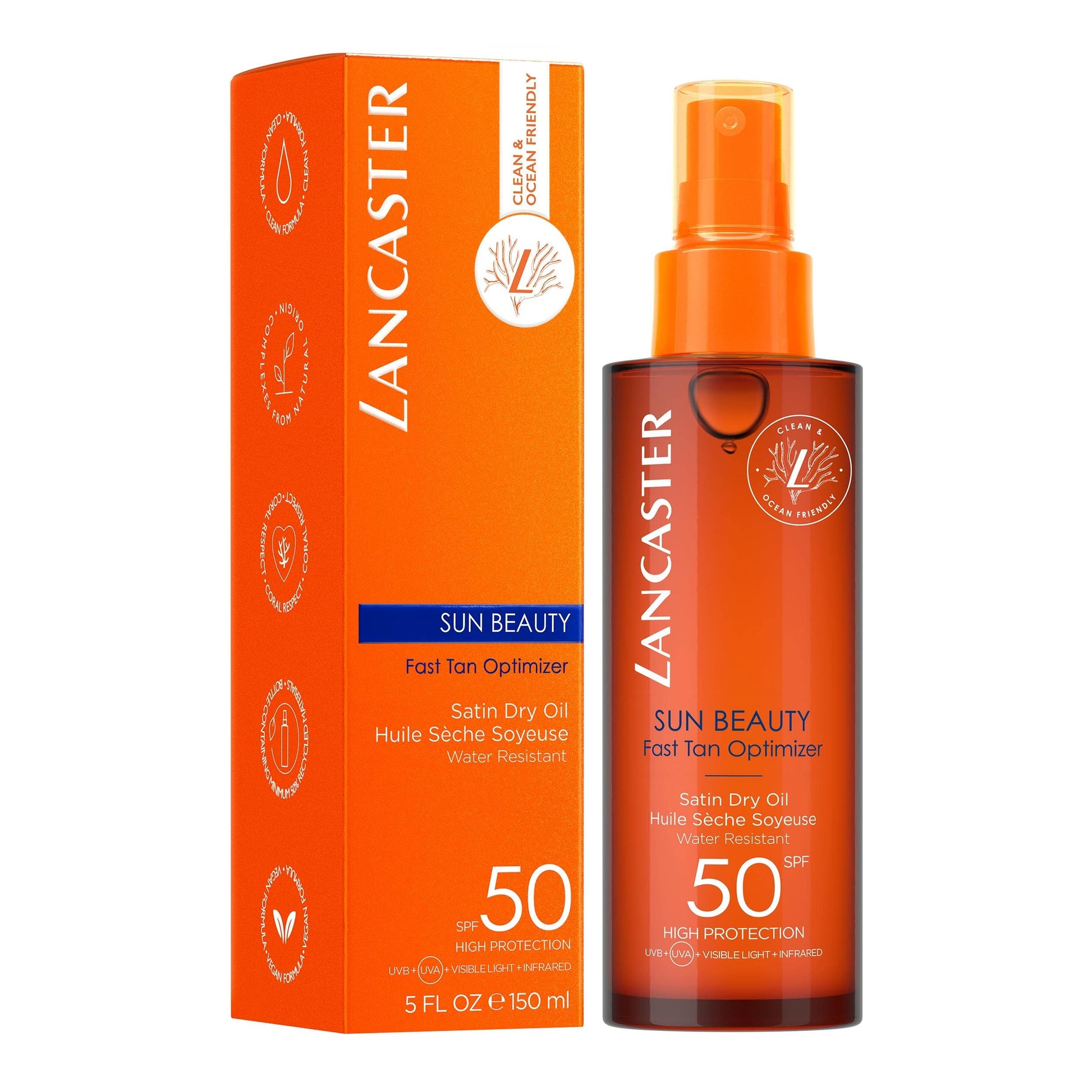 Lancaster Sun Beauty Dry Oil Fast Tan Optim. SPF50 150 ml