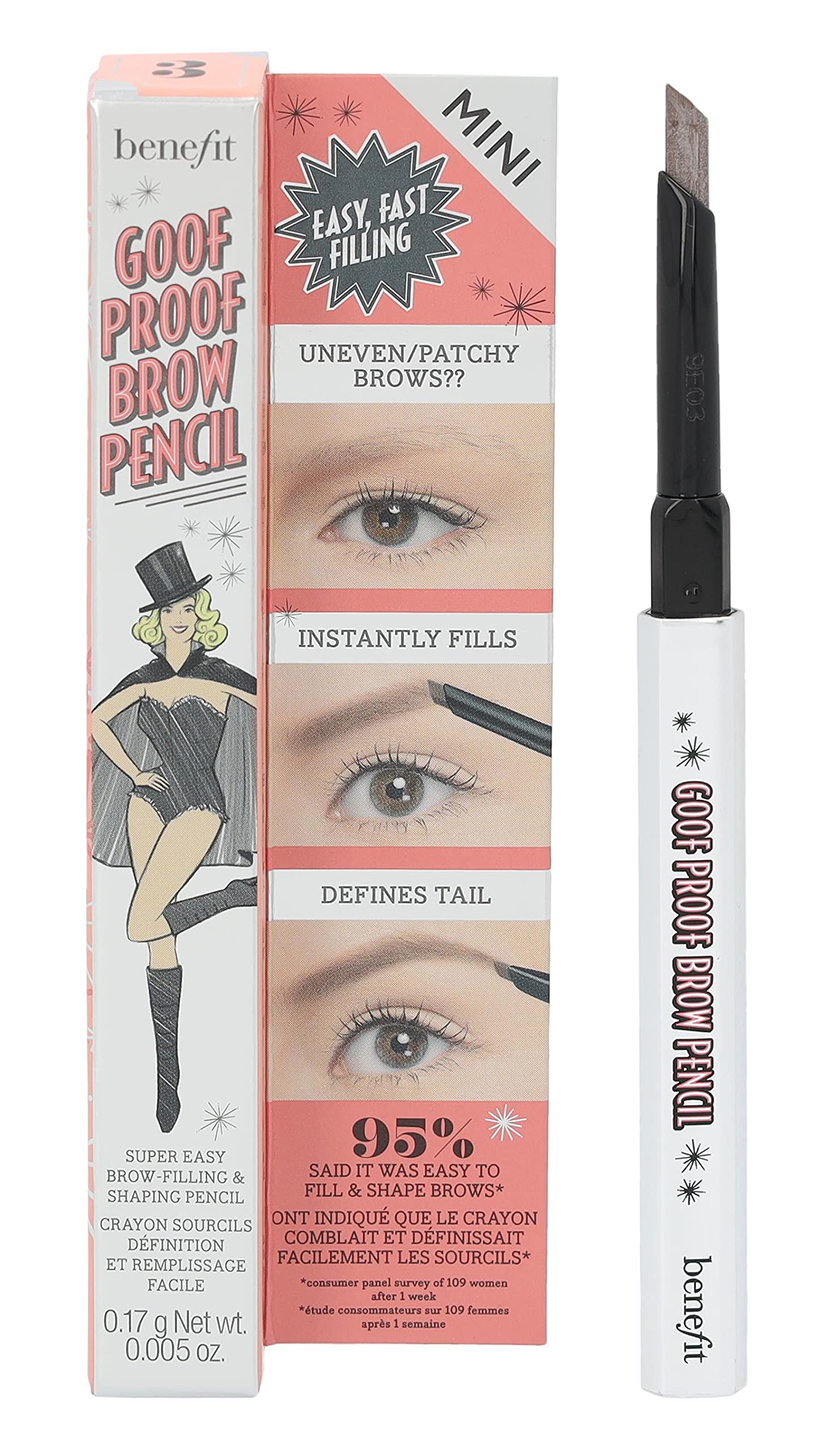 Benefit Goof Proof Mini Brow Shaping Pencil 0.17 gr