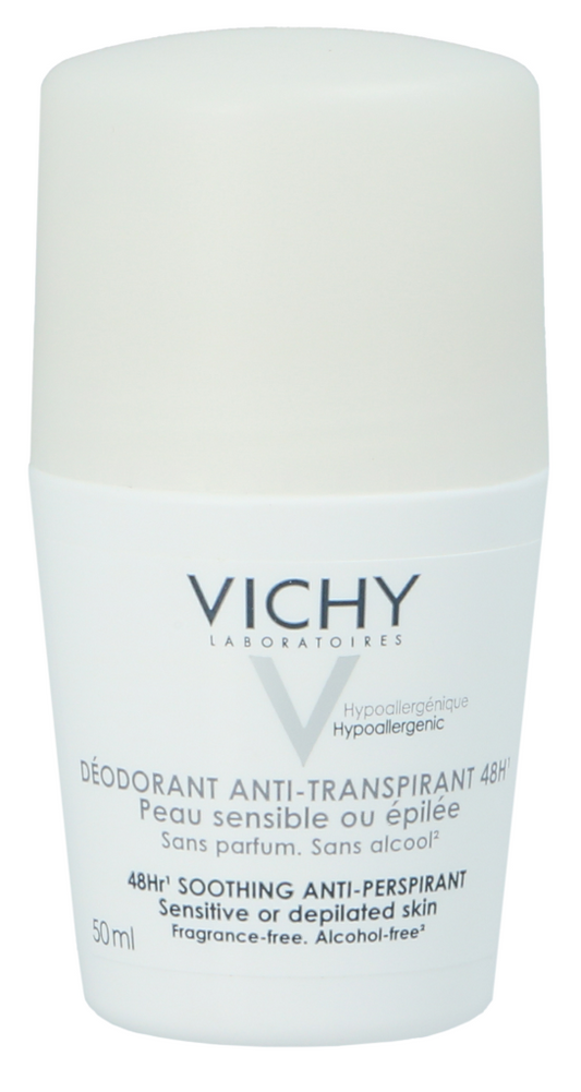 Vichy Deo Antiperspirant 48H Roll On White Cap 50 ml