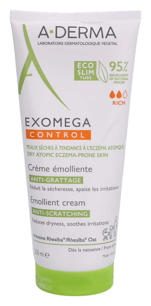 A-Derma Exomega Control Emolient Cream 200 ml